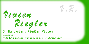 vivien riegler business card